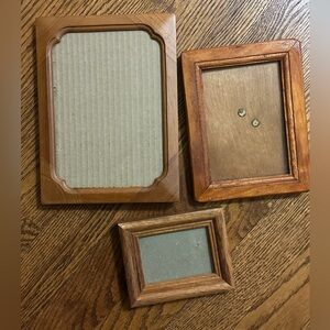 Vintage wooden frame set (3)